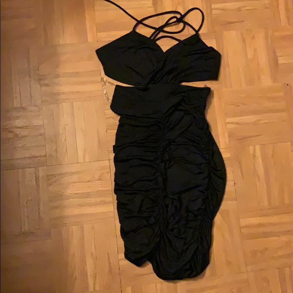 Backless mini dress